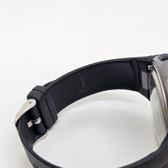 52MM Men's Digital Watch Black Plastic Band Straps New Battery - Picture 13 of 15